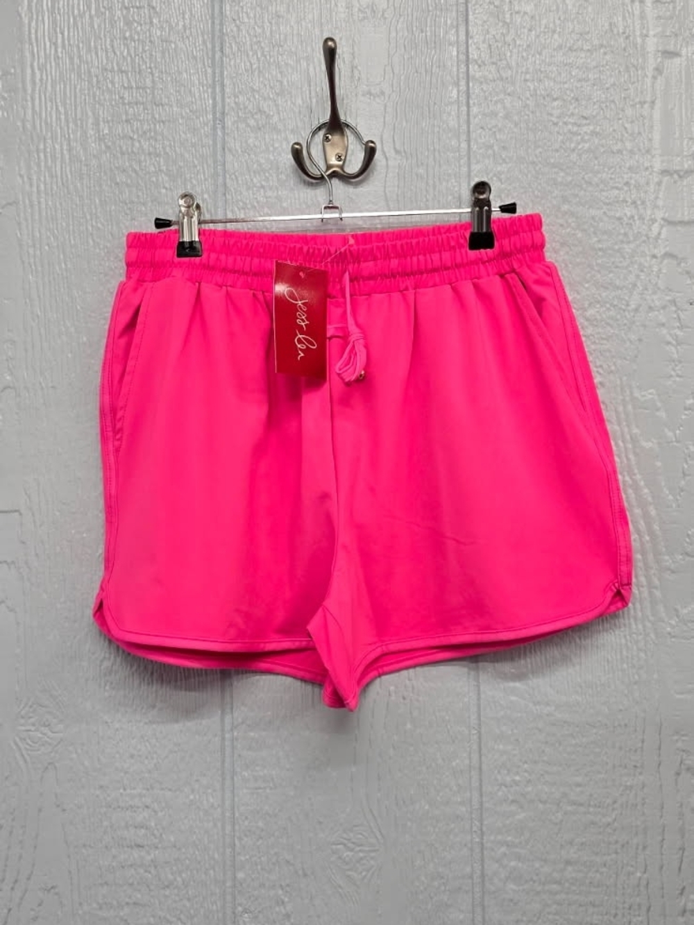 New Jess Lea Large Neon Pink Athletic Shorts
